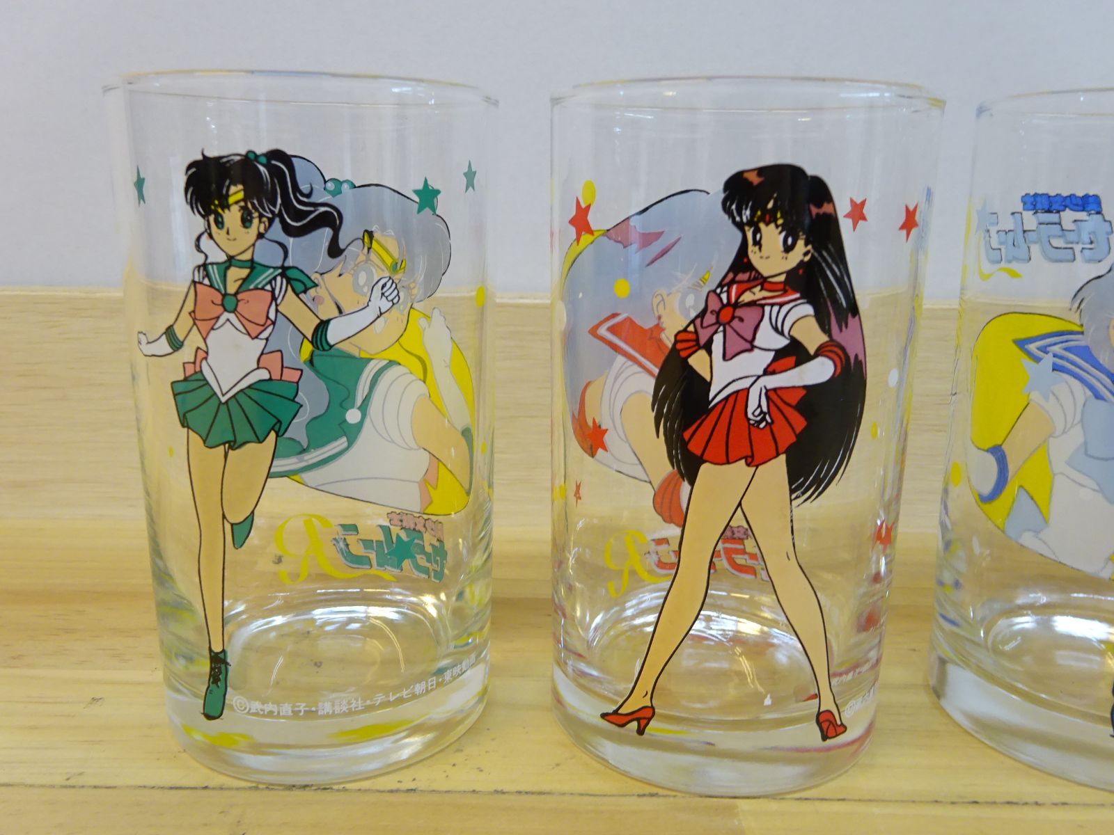 セーラームーン　1995年ものグラス２個セット未使用品●美少女戦士セーラームーン レトログラス 美少女戦士セーラームーン 5Pセット｜トレファクONLINE