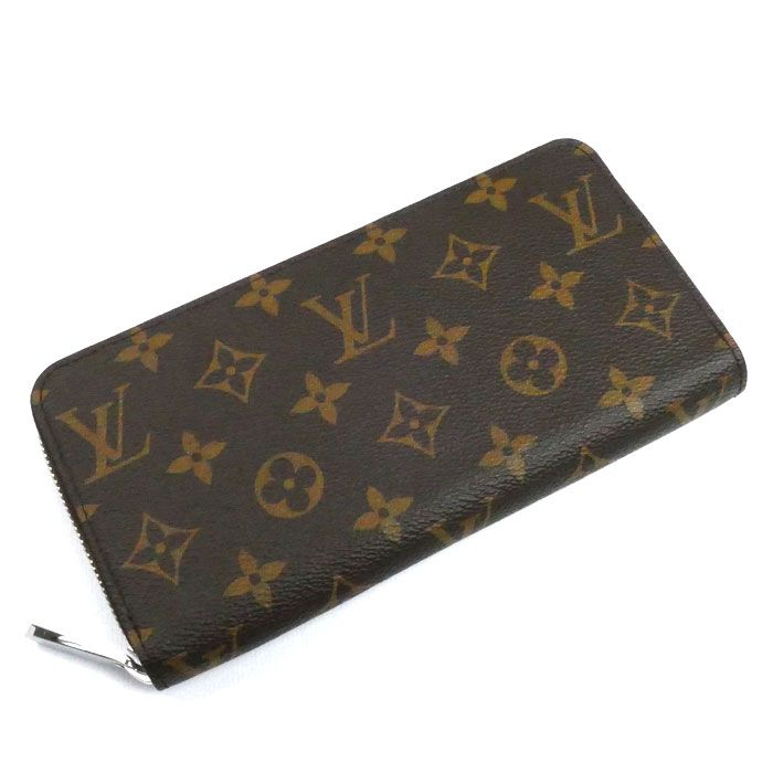 LOUIS VUITTON ルイ ヴィトン ジッピーウォレット 長財布 ラウンドファスナー モノグラム ブラウン ウォッシュドブルー M11776 ICチップ レディース
