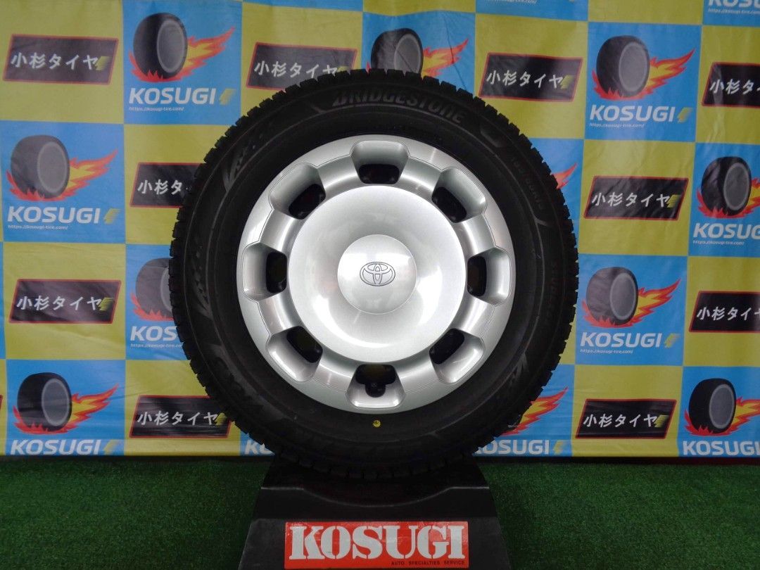 10系シエンタ純正鉄ホイール 5.5J-15 5H100 40 ブリヂストン ブリザックVRX3 185 65R15 スタッドレスセット 4本 神奈川県