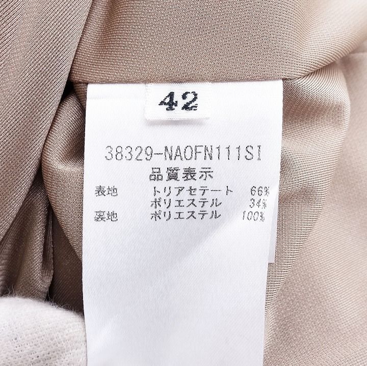 hana様☆おまとめ✨フォクシーニューヨーク ワンピース プリーツ ベージュ半袖 フォクシー ニューヨーク 2018年 38329 Back Designed Dres