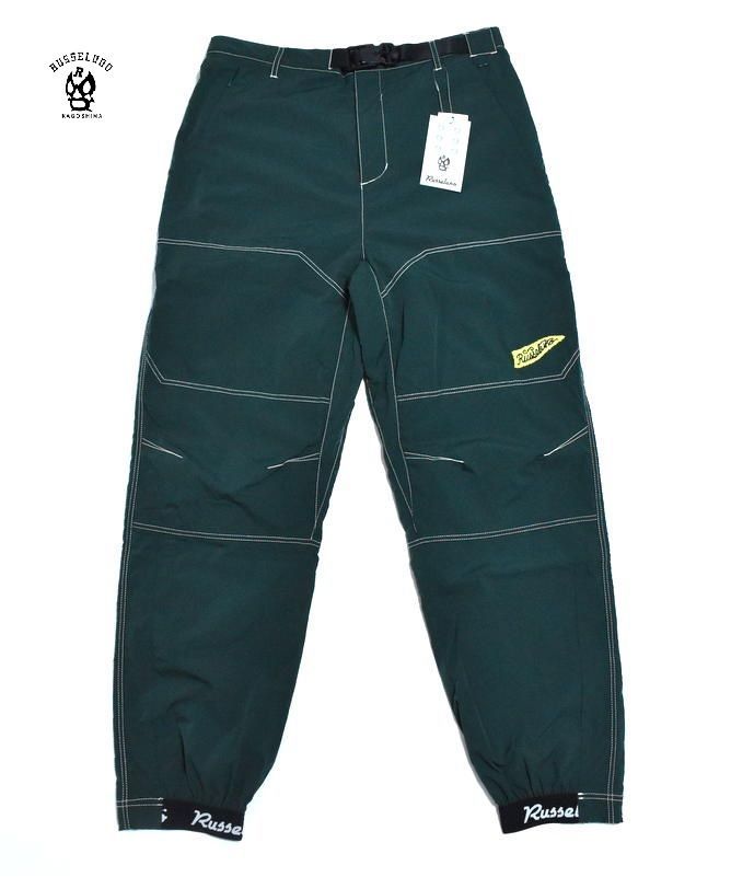 定価3万9600円 ラッセルノ ゴルフ ウィンド ストップ ロング パンツ 7 2XL RS-2230735 グリーン Russeluno Golf