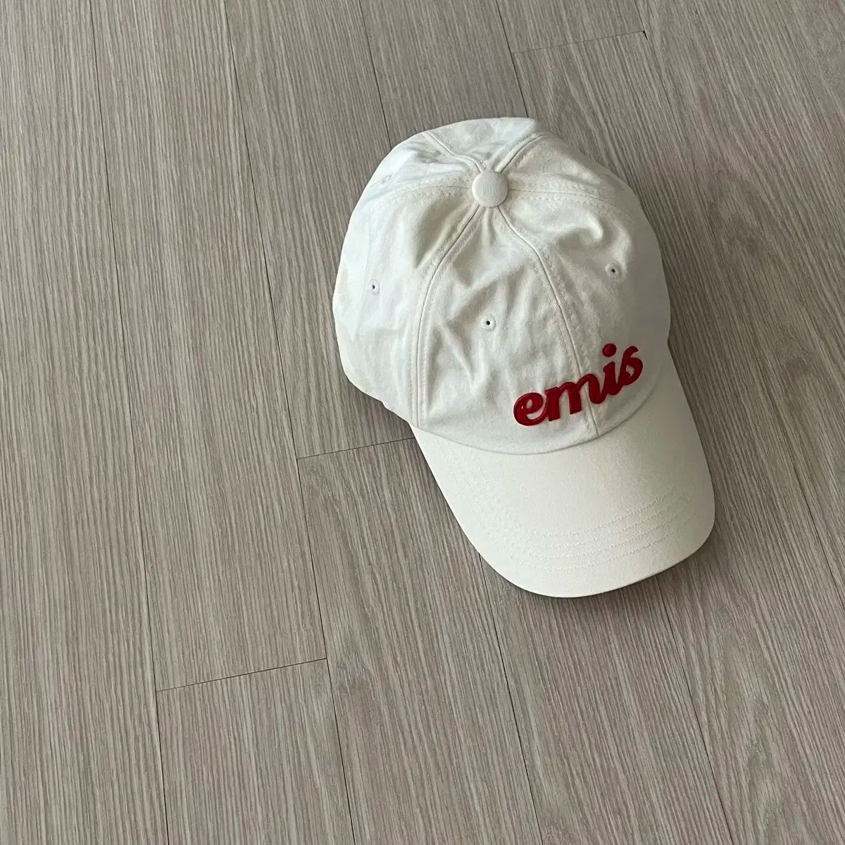 【EMIS】アップリケボールキャップ emis(エミス) アップリケ ボールキャップ クリーム 正規品 新品