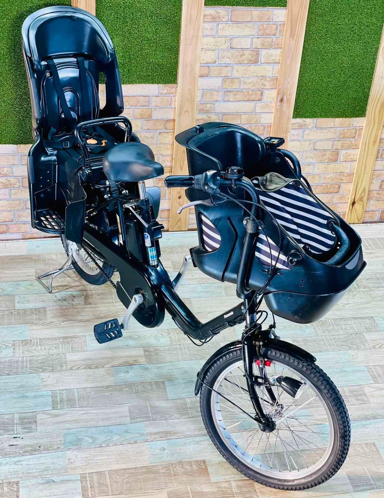 2018年 ブラックパナソニックギュット子供乗せ電動アシスト自転車 H1883 Panasonic 電動自転車 子供乗せ パナソニック 2025年モデル