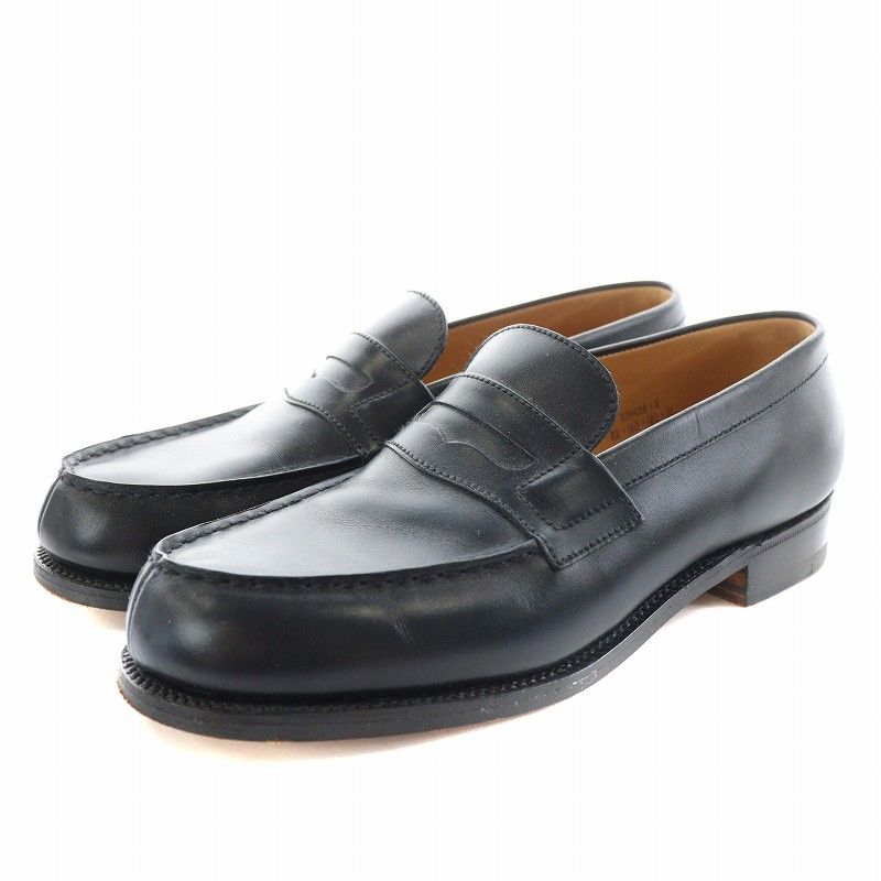 ジェーエム J.M.WESTON ローファー モカシン レザー 22.0cm 黒 ブラック 82 165 180 10 |AN20