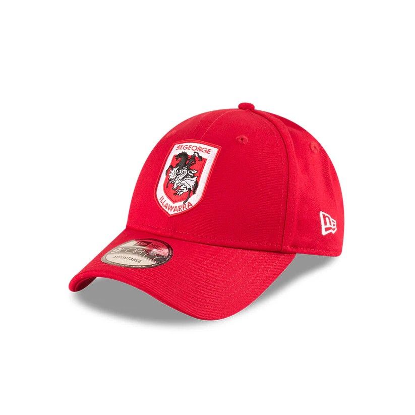 送料無料 匿名配送 ニューエラ セント ジョージ イラワラ ドラゴンズ 9Forty TC Badged Cap 帽子 赤 レッド 公式モデル 日本未発売