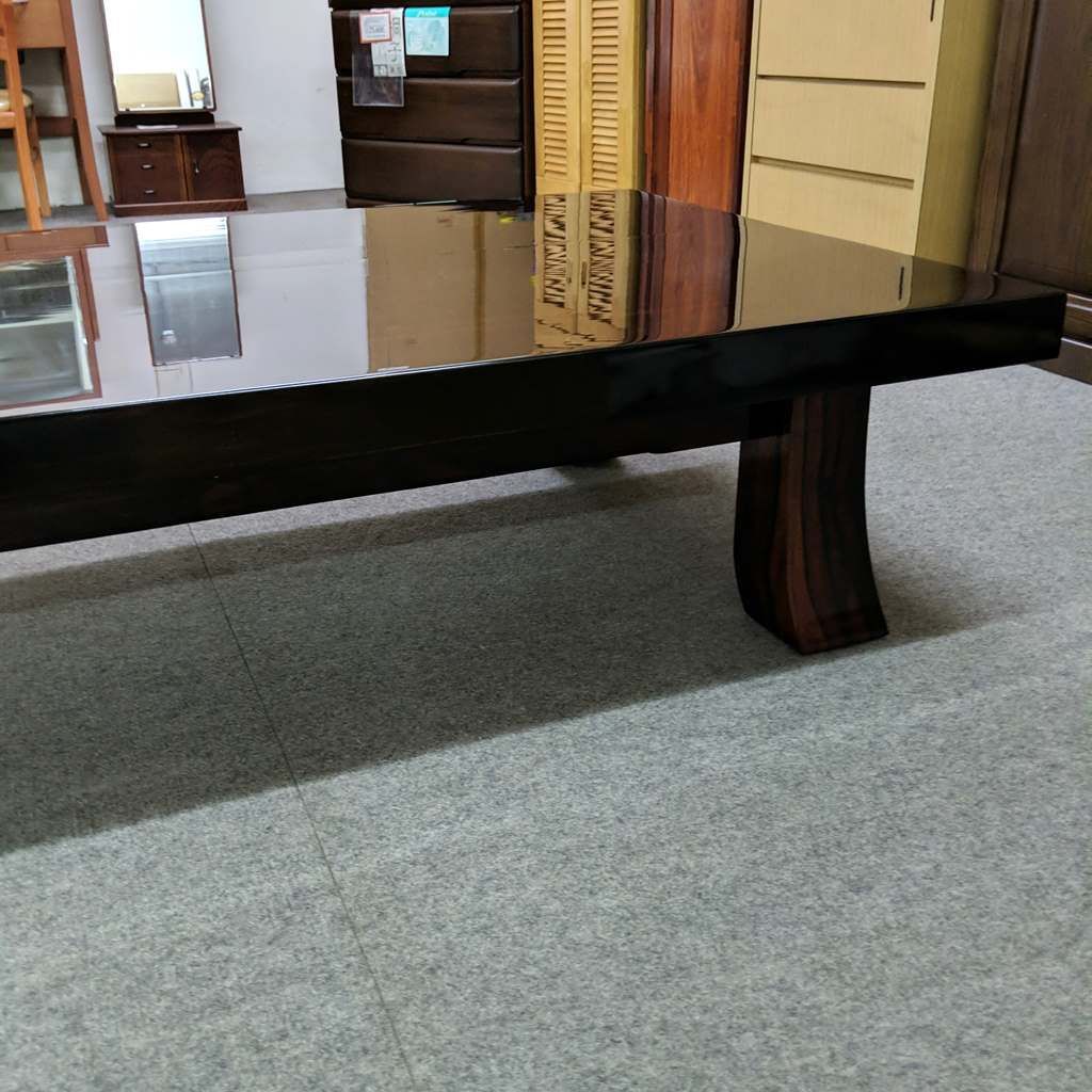 アウトレット 黒檀 高級座卓 無垢 全長152cm - メルカリ