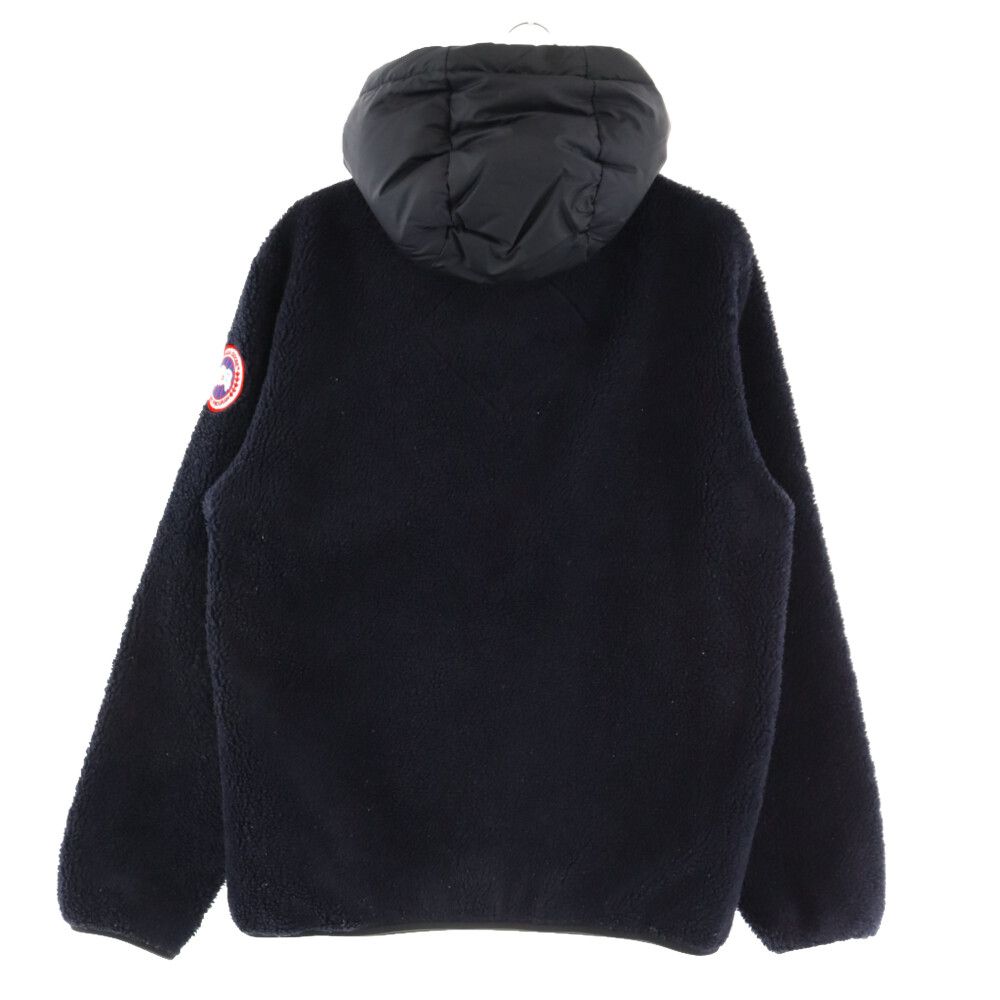 CANADA GOOSE (カナダグース) HYBRIDGE FLEECE HOODY ハイブリッジ フリースダウンジャケット ブラック 7015M  - メルカリ