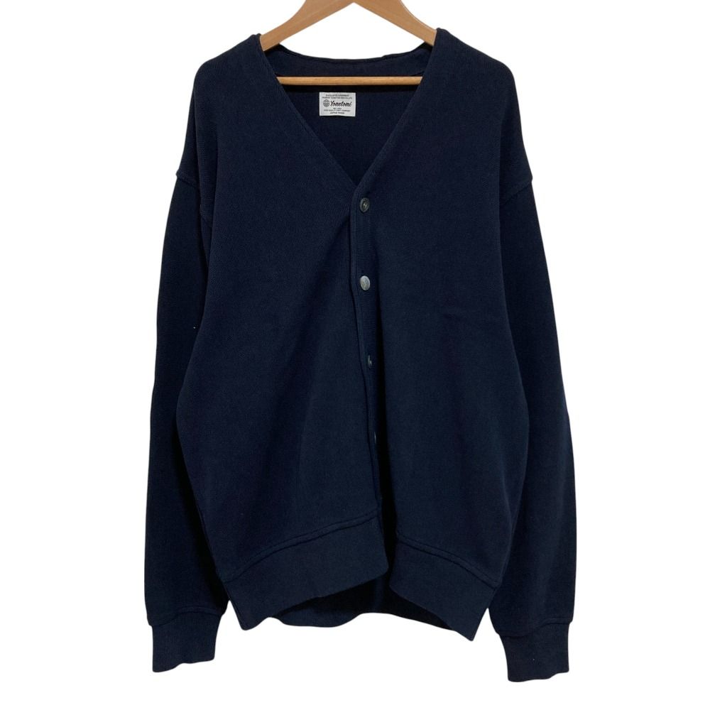 【未使用】Yonetomi Washi cotton knit ネイビー 3 美品 Yonetomi ヨネトミ GIMA COTTON KNIT C/D ニット