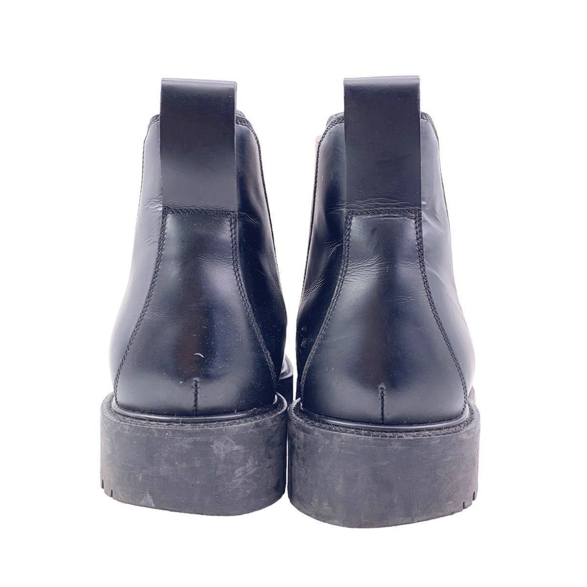 中古】 BURBERRY バーバリー ヴィンテージチェックディテール レザー 