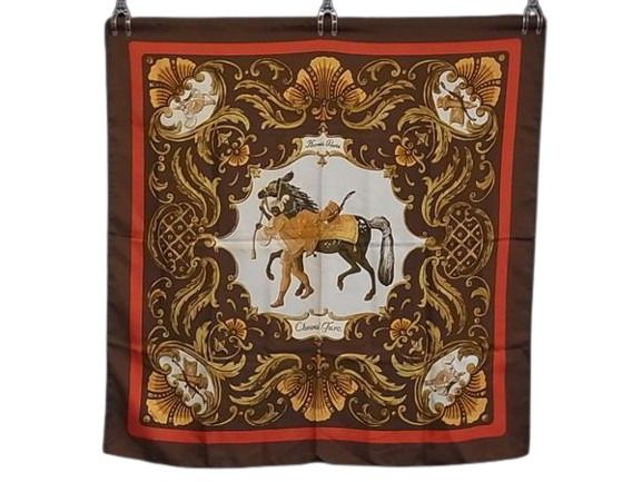 HERMES エルメス スカーフ カレ90 - マルチカラー シルク100