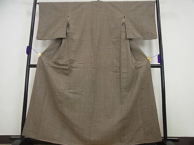 平和屋本店●超希少　国指定無形文化財　丹波布　染織作家　福永世紀子　草木染　紙タグ付き　逸品3s4439 平和屋本店○超希少 国指定無形文化財 丹波布 染織作家 福永世紀子