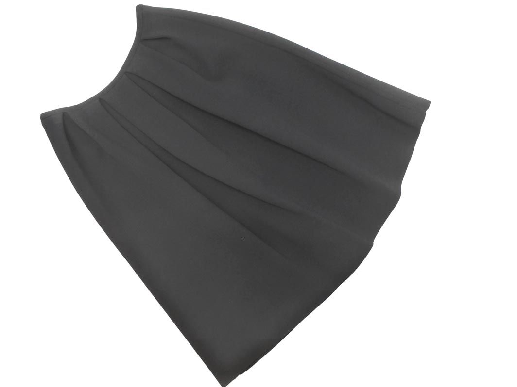 PRADA プラダ タック ニット スカート size38|黒 ◎レディース