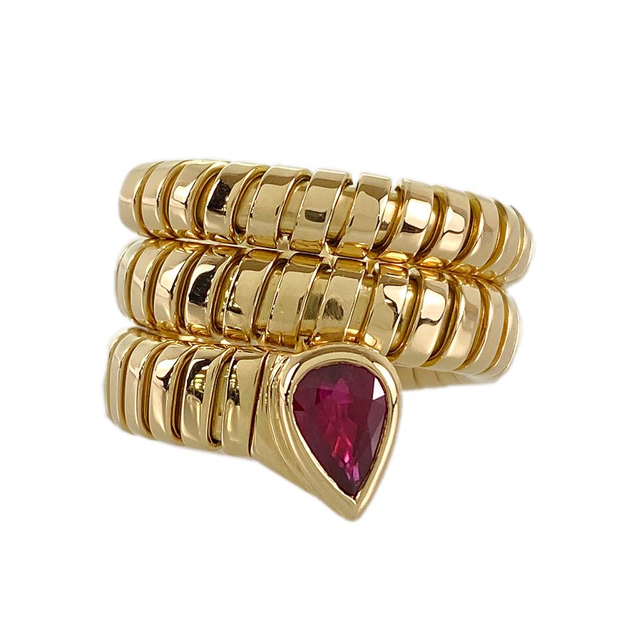 BVLGARI ブルガリ トゥボガス リング  K18WG 9号 BVLGARI ブルガリ トゥボガス ダイヤモンド リング 指輪 9号 18金 K18