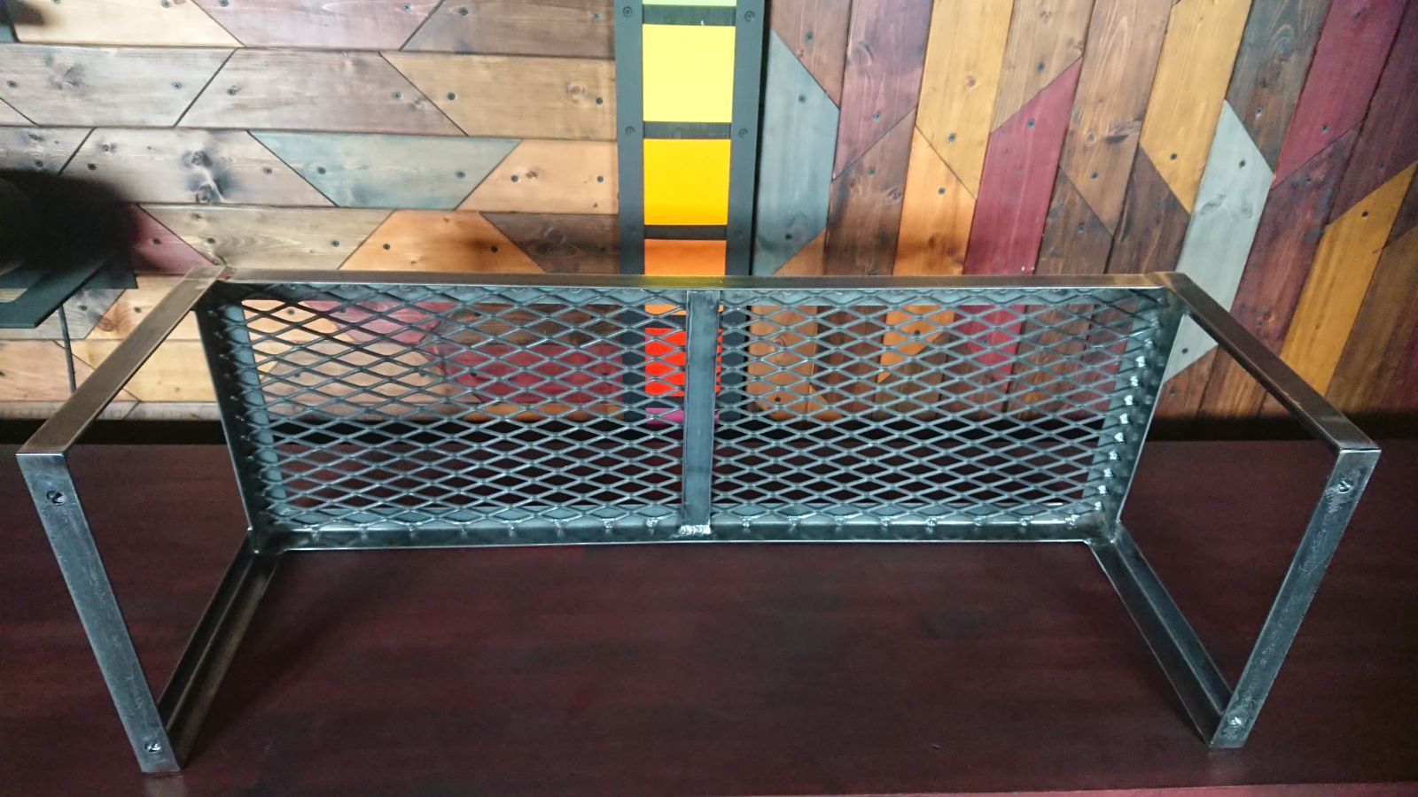 無塗装でアイアンなシューズラック♪ 300×900×300ｍｍ Π型 無塗装でアイアンなシューズラック♪ 300×900×300mm Π型 マット