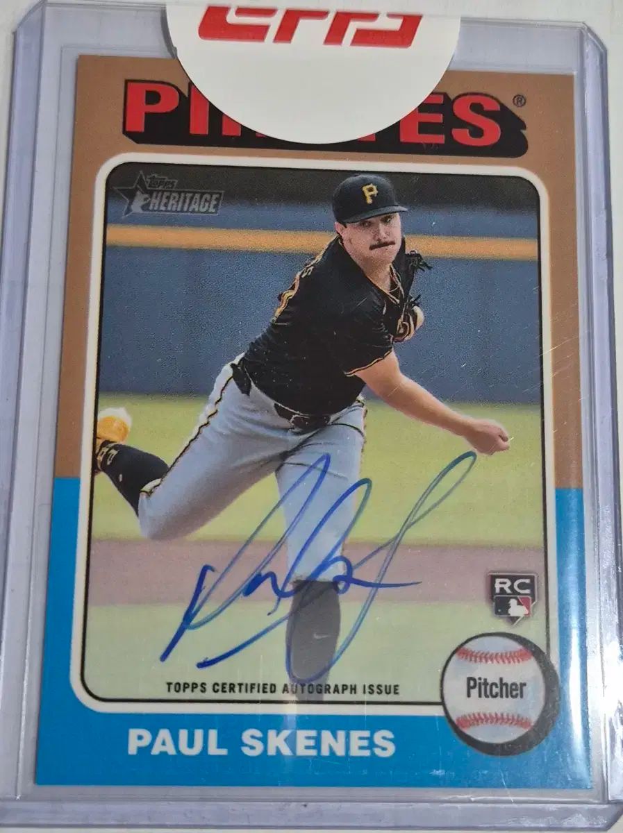 2025 トップス ヘリテイジ ハイナンバー ポールスキンズ リアルワン ルーキー オートグラフ カード