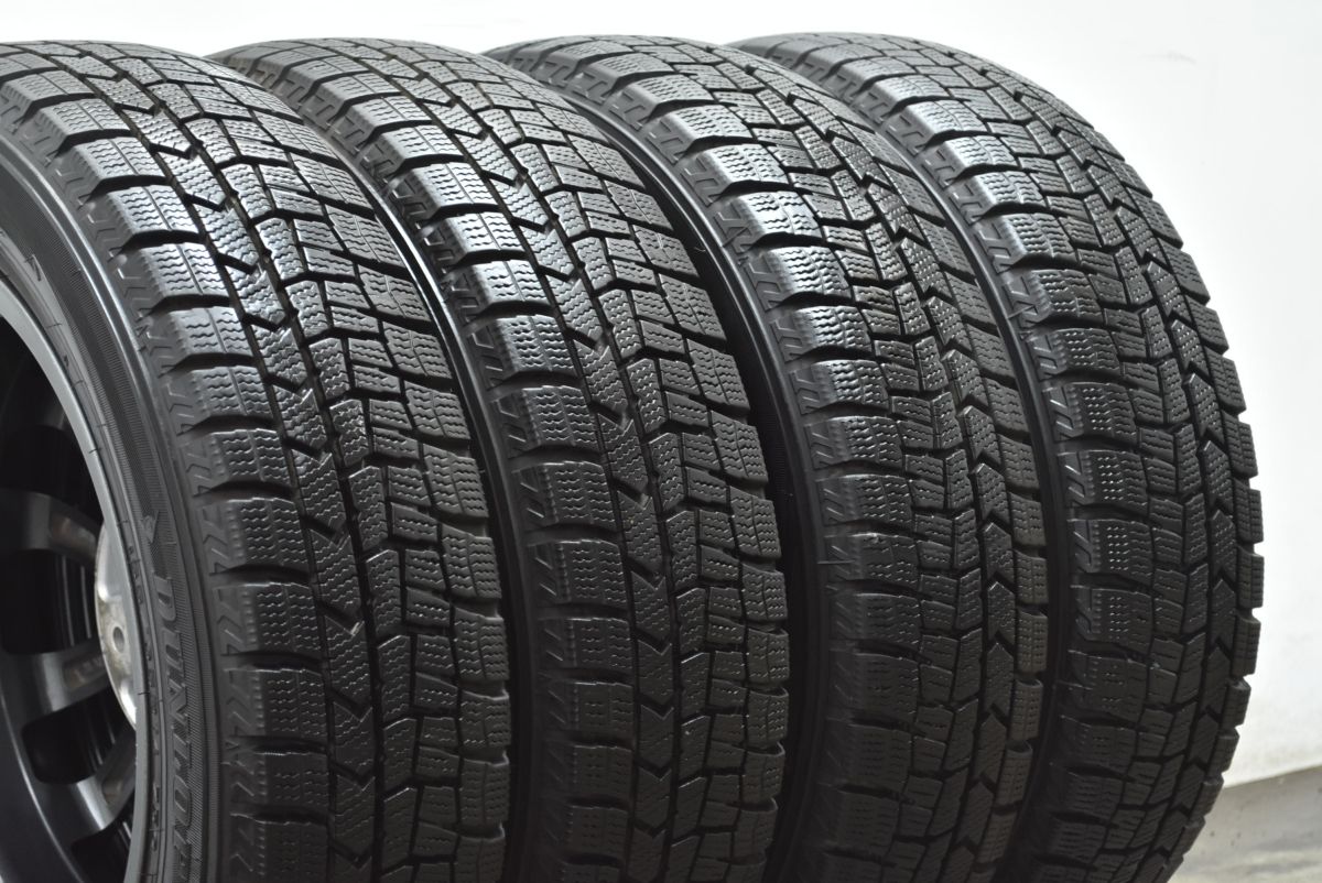 送料無料。 製 バリ溝 QRASIZ 14in 4.5J 45 PCD100 ダンロップ WM02 155 65R14 N-BOX N-ONE N-WGN サクラ デイズ デリカミニ ワゴンR