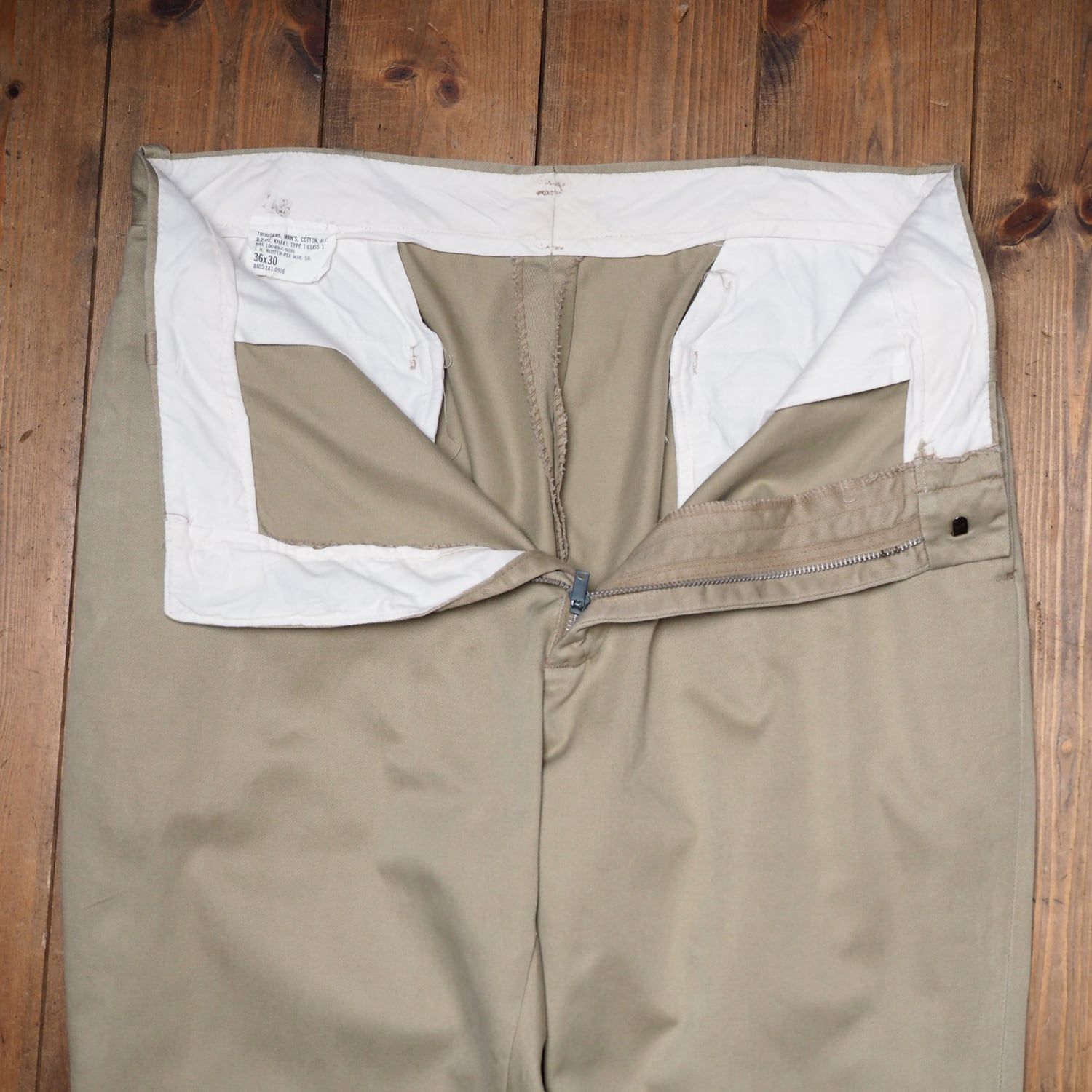 60's US ARMY アーミーチノ チノパン アメリカ軍 アルミジップ