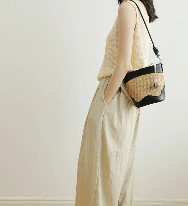 持っているだけで爽やかな気分になれる◎かごバッグ ショルダーバッグ  