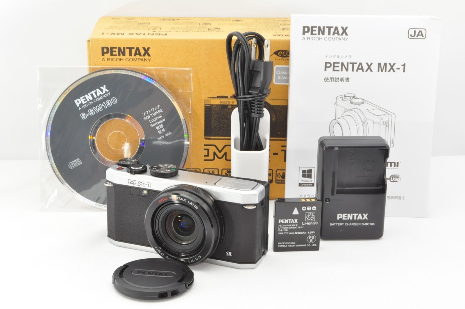 PENTAX ペンタックス MX-1 クラシックシルバー 1/1.7インチ大型CMOSセンサー F1.8大口径レンズ コンパクトデジタルカメラ☆元箱付き  R2599 - メルカリ