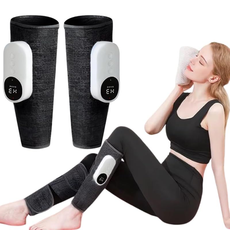 ２個セット ふくらはぎケア 振動 空気圧 温熱 ふくらはぎリッラクス 太もも 足ケア コードレス USB充電式 3モード 3段階強度 3段階温度 男女兼用 日本 メーカーにて一年付 NOSA DESIGN