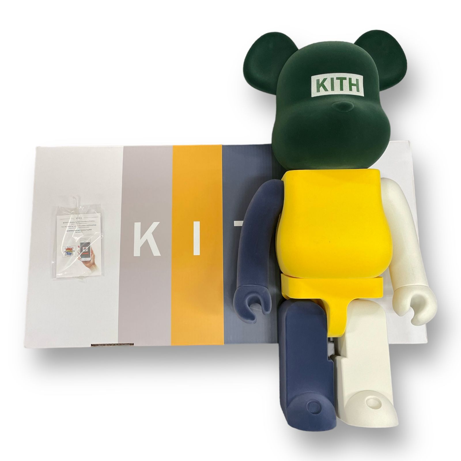 東京限定 KITH SS21 Flock Style BE@RBRICK 1000% BEAM MEDICOM TOY