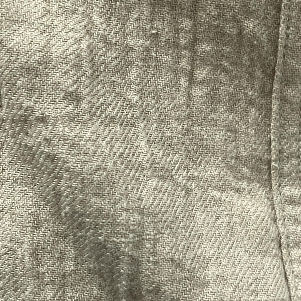 Plantation♥️ジャケット ベージュ 生成色 リネン麻100％ M～L ベージュ リネン混 オックス シングルジャケット ベージュ