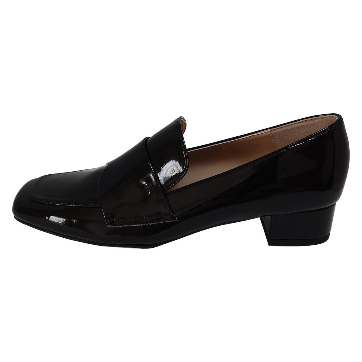 LANVIN ブラック ヒールローファー 23サイズ LANVIN COLLECTION(ランバンコレクション) ローファー 23