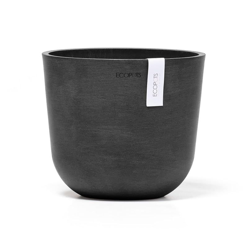 ECOPOTS Oslo エコポッツ AND PLANTS アンドプランツ 1.ブラック 植木鉢S 6号 1