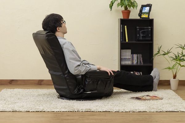 ☆新品未使用☆ 回転 座椅子 レバー式14段階の調節可 - メルカリ