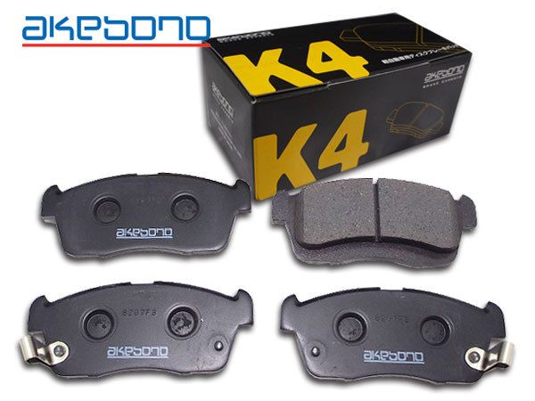  ルクラ L455F ブレーキパッド フロント アケボノK4 4枚セット  国産 akebono 軽自動車用 効き 良い K-683WK H24.05～ ブレーキパッド