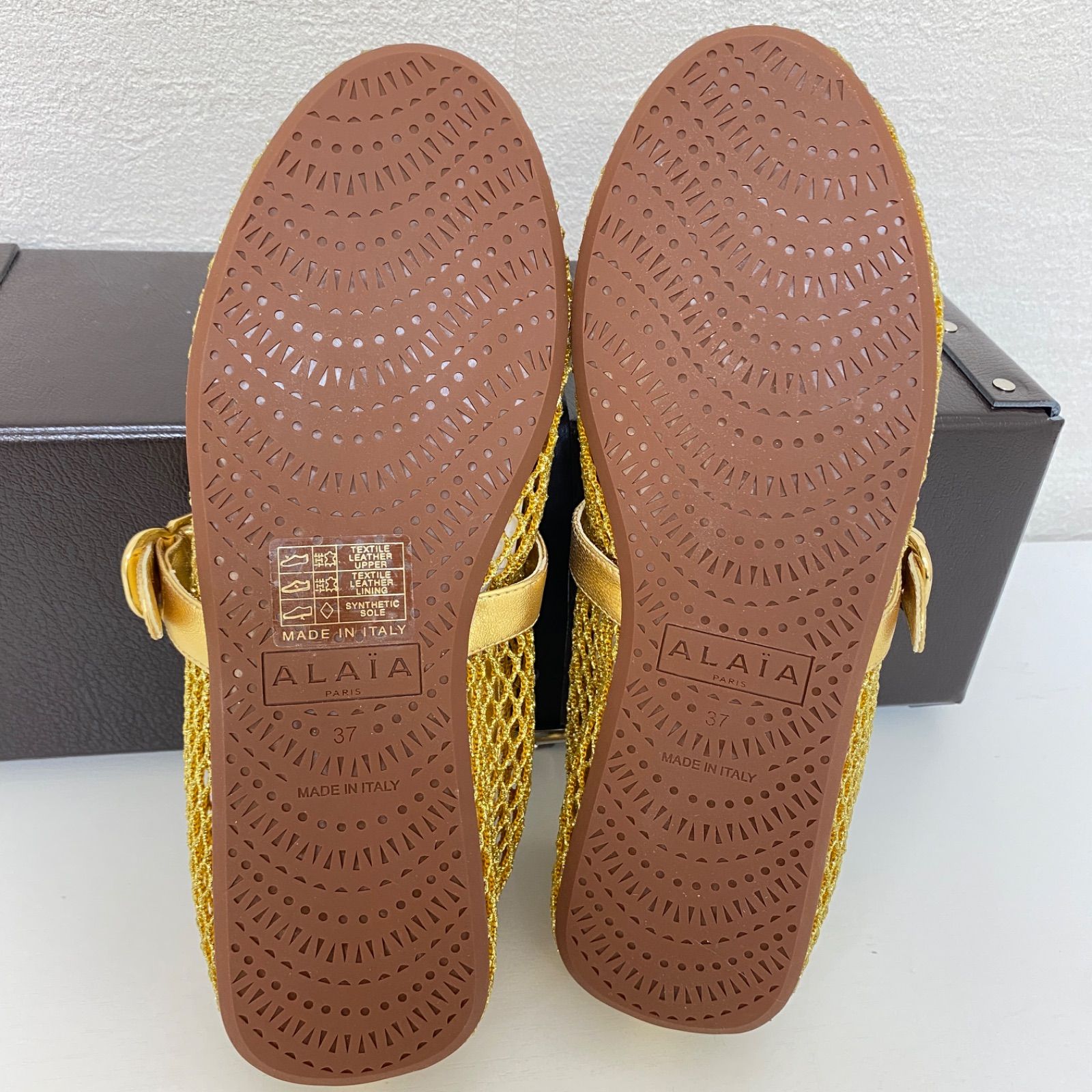 ✨美品✨ ALAIA アライア メッシュ フラットパンプス サンダル
