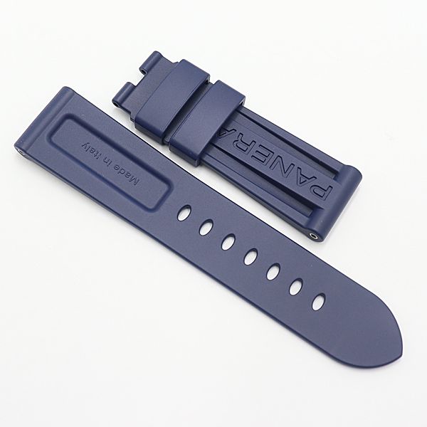 美品✨　パネライ　オフィチーネ　純正レザーベルト　カーキ　ネイビー　23mm幅 美品 オフィチーネパネライ 純正ベルト ネイビーカラー 23mm用 メンズ