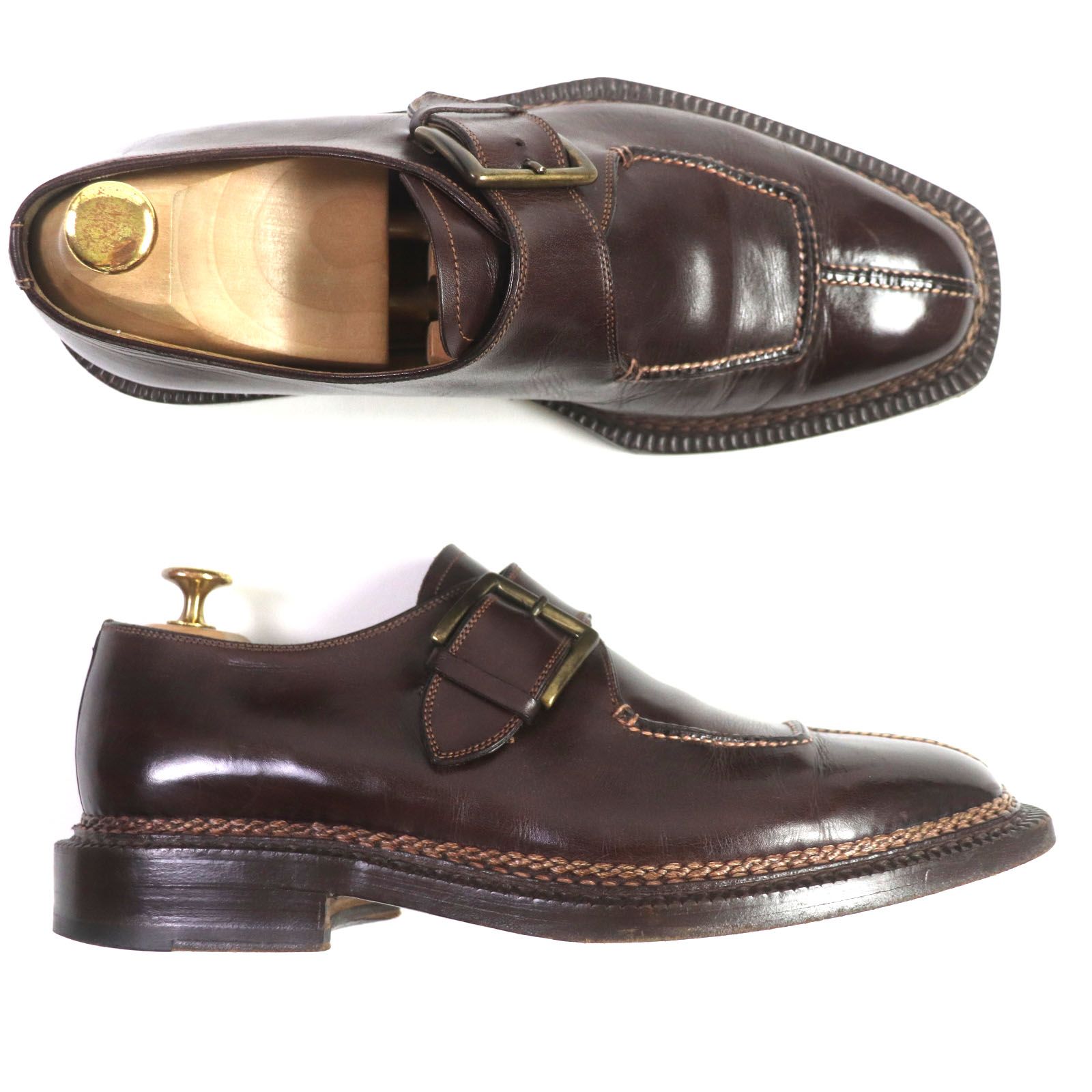 美品】Santoni サントーニ Uチップ イタリア製 ブラック 黒  