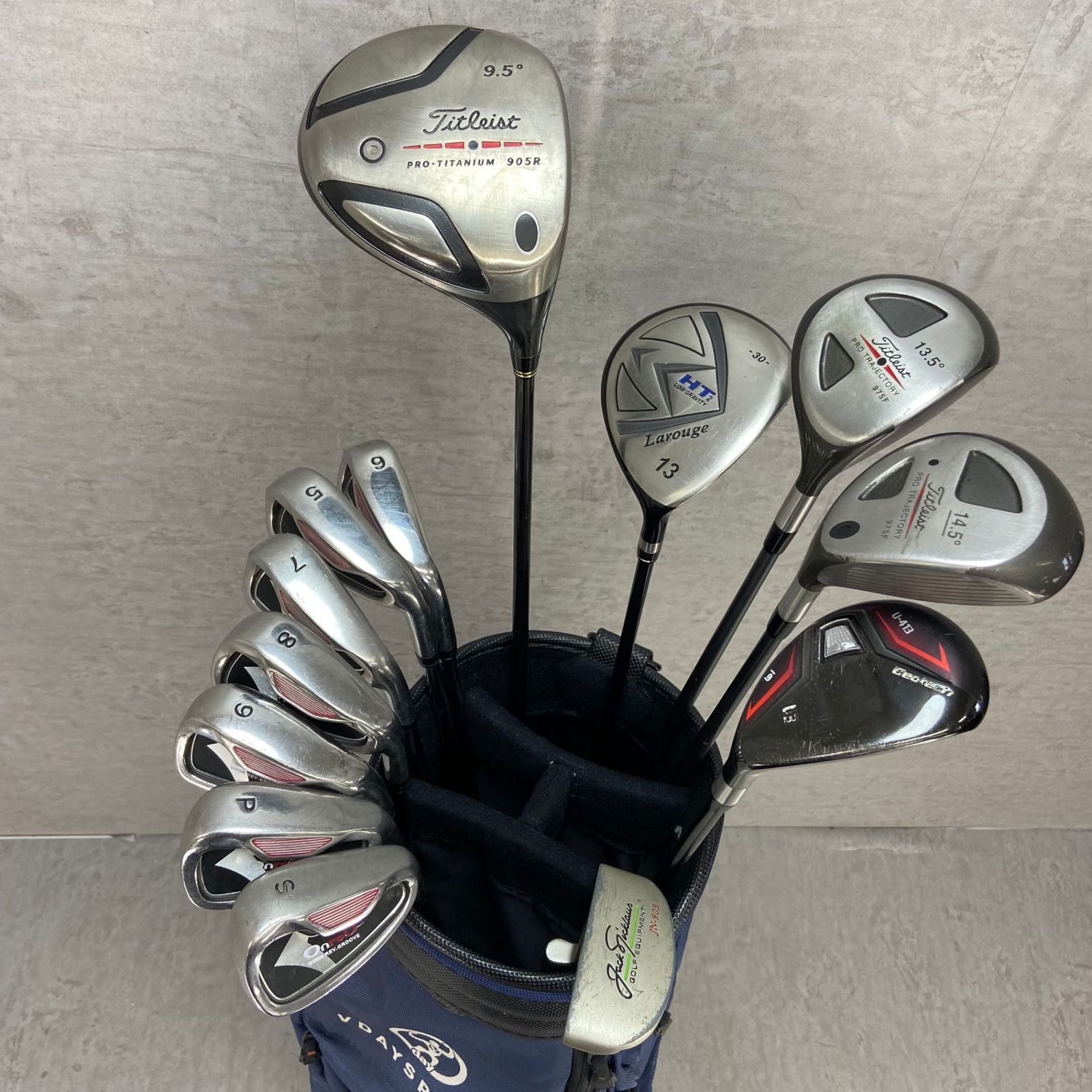 タイトリスト　ラルージュ　メンズゴルフ13本セット　右利き用　キャディバッグ Titleist タイトリスト Larouge ラルージュ メンズゴルフ13本