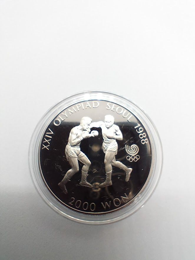 1988年オリンピックプルーフ硬貨 ソウルオリンピック 1988年 プルーフ貨幣 2000ウォンボクシング