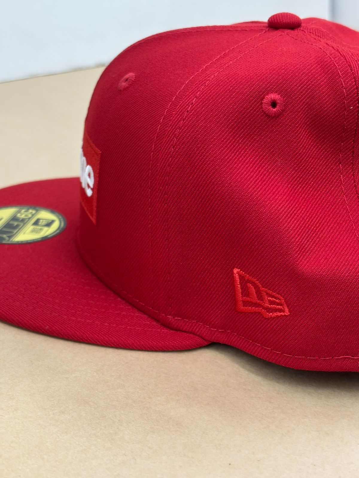 Supreme 24ss Supreme Box Logo New Era 7 3/4 RED 未使用