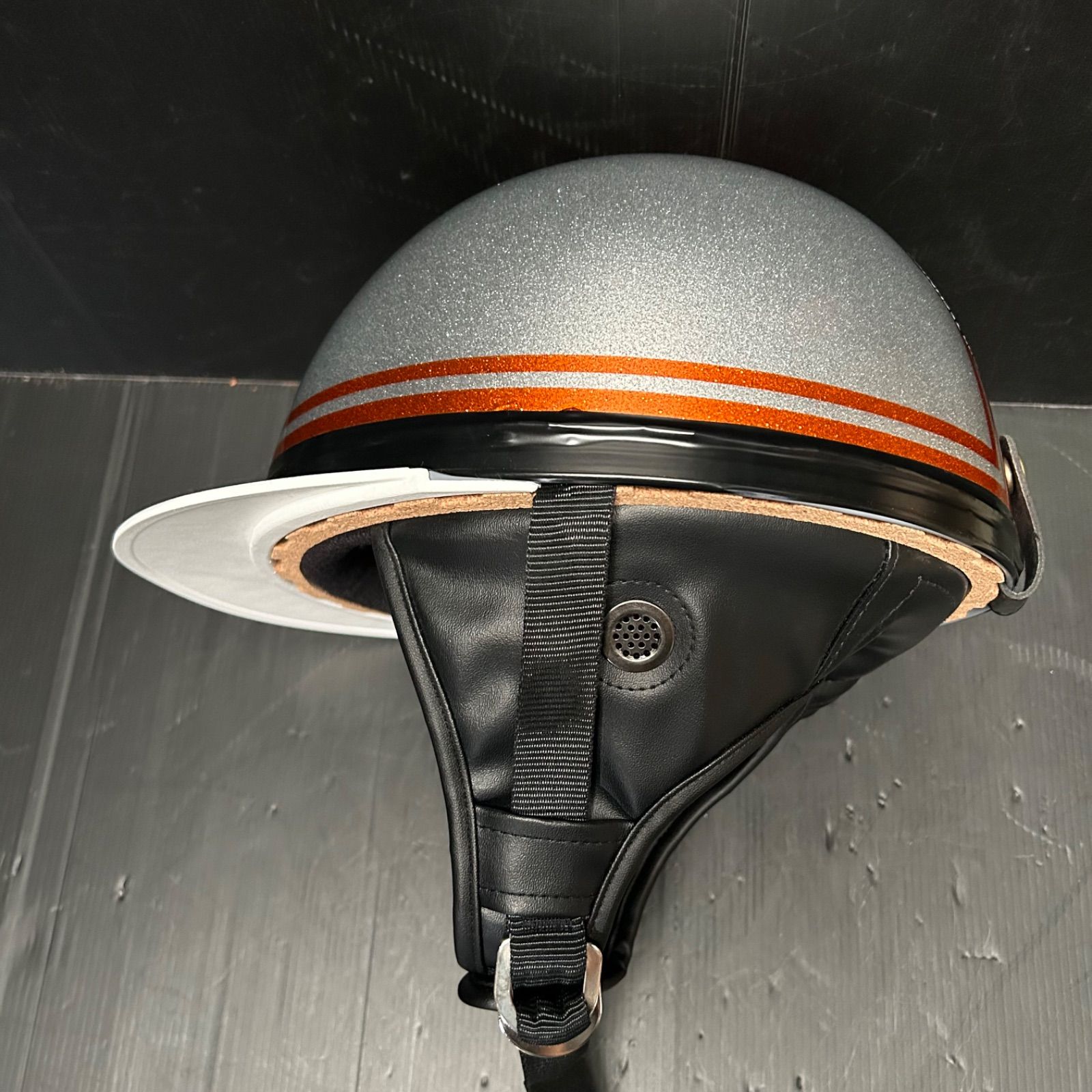 カスタムコルク半キャップ 天空日華流 シルバー オレンジ 新品