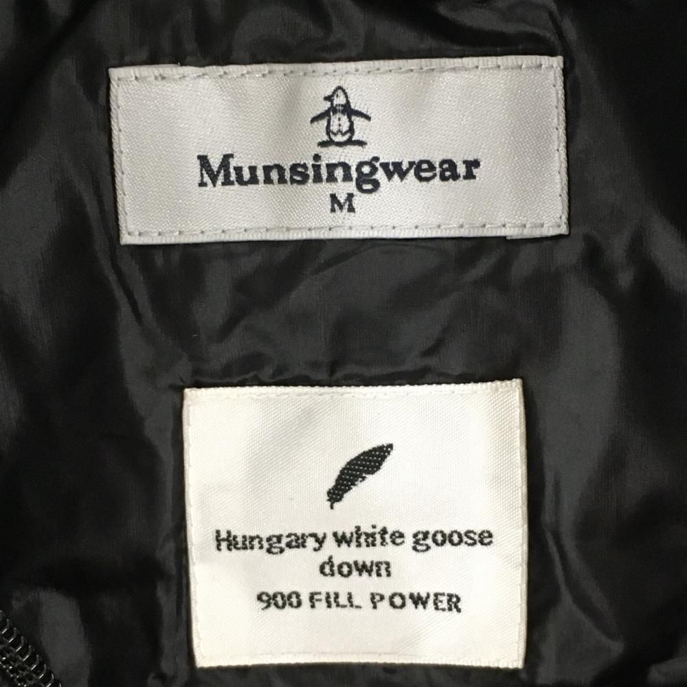 美品】マンシングウェア ダウンワンピース 黒 サイド異素材 レディース M ゴルフウェア Munsingwear - メルカリ