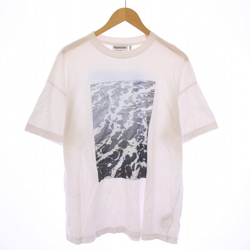 nagonstans ナゴンスタンス 半袖tシャツ ホワイト M ナゴンスタンス nagonstans 23SS Tシャツ カットソー 半袖