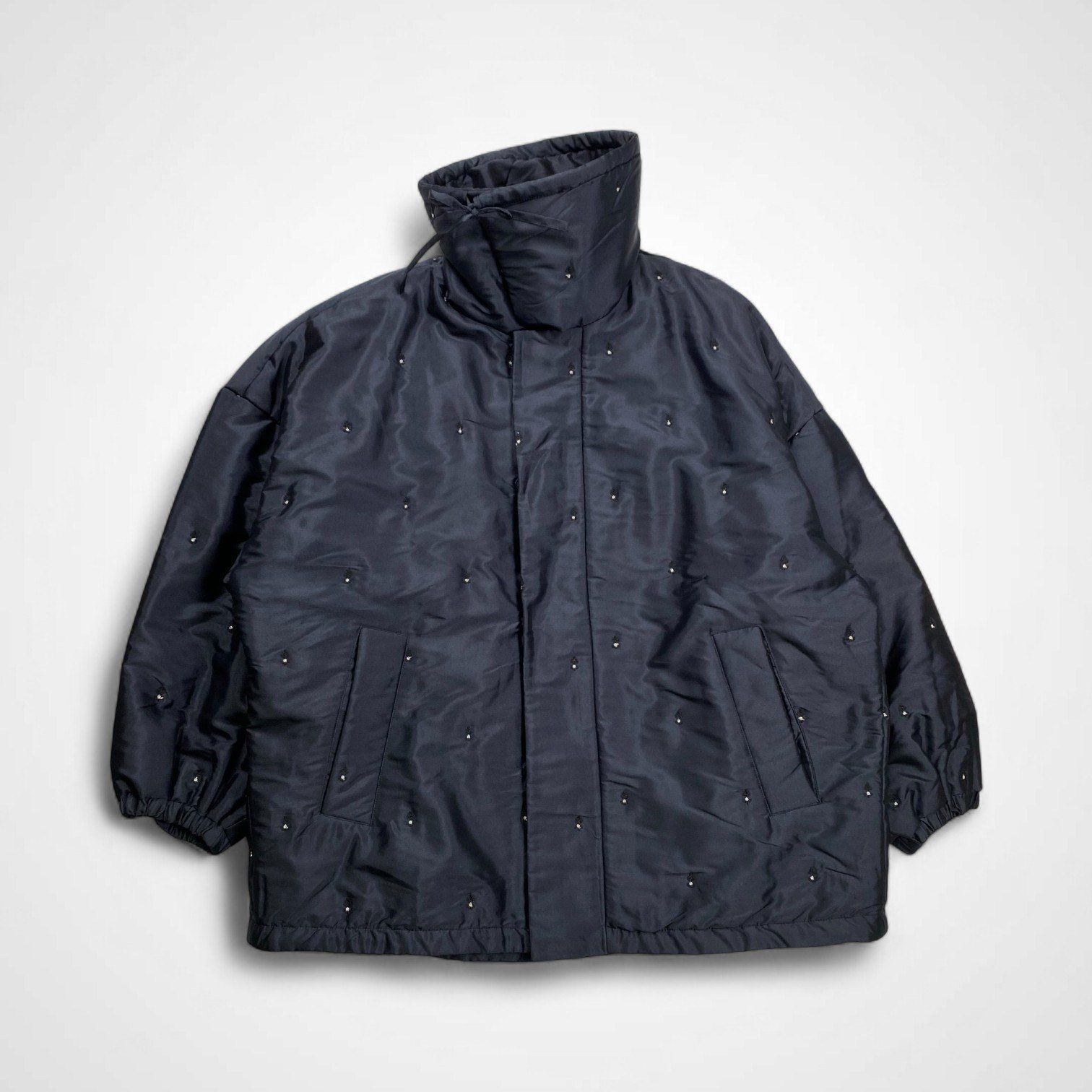 【美品】PARIS DE AOUNE 中綿 リバーシブル ジャケット 黒× 橙 ne quittez pas × 6(ROKU) BEAUTY＆YOUTH / 別注 QUILTED