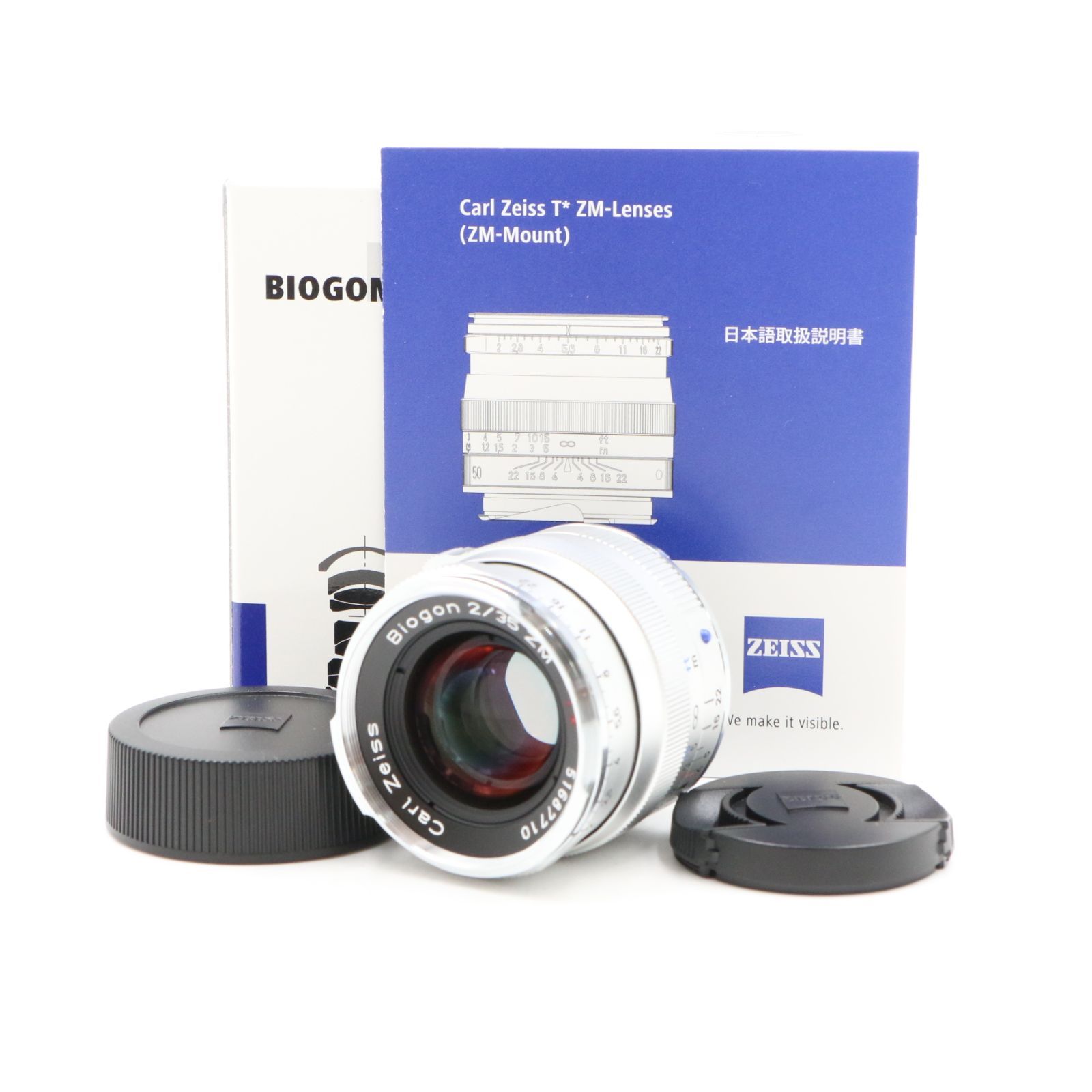ほぼ Carl Zeiss カールツァイス C Biogon T* 35mm F2 ZM ライカ用 シルバー