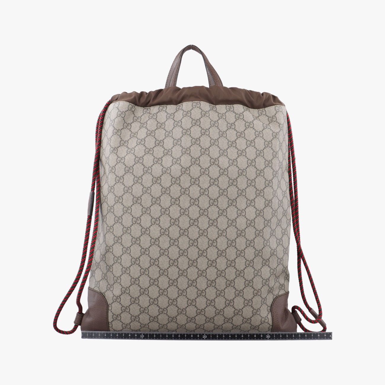 注目ショップ・ブランドのギフト グッチGucciクーリエ GGスプリーム ベージュ ドローストリング バッグ