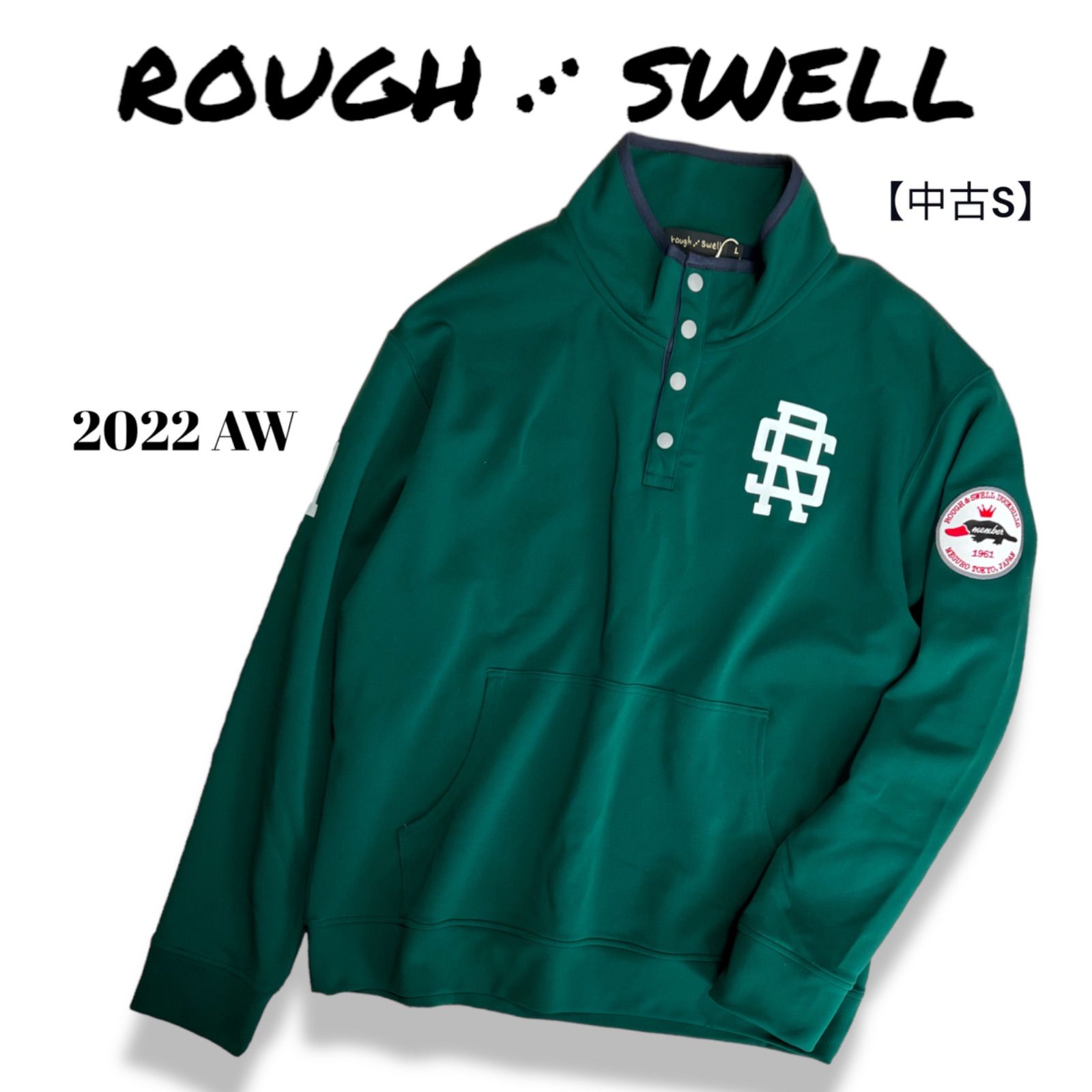 メンズ 未使用 ROUGH & SWELL オフタートル プルオーバー L