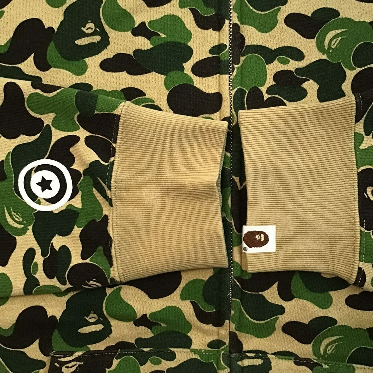 ABC camo green タイガー パーカー Lサイズ Tiger full zip hoodie a  