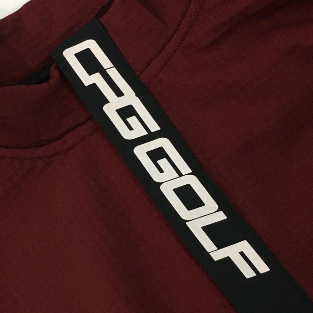【新品】CPG 長袖ハイネックシャツ ボルドー 裏起毛 ハーフジップ メンズ 3(L) ゴルフウェア CPG 新品】CPG 長袖ハイネックシャツ ボルドー 裏起毛 ハーフジップ