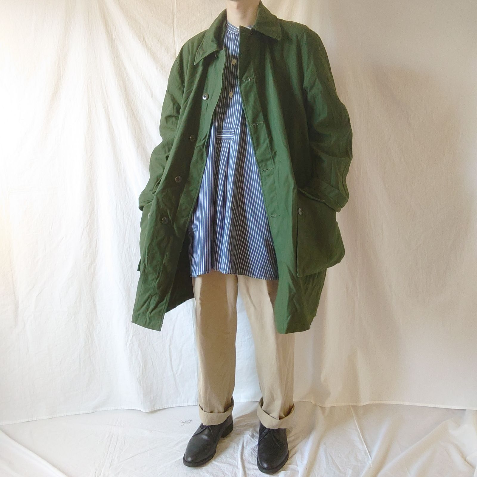 Deadstock】スウェーデン軍 M59コート ライナー フルセット 軍物 
