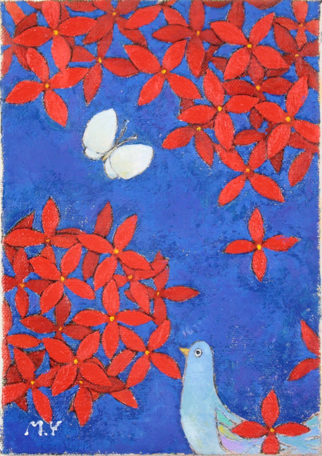 吉井光子『誘われて』油彩画【真作保証】 絵画 吉井光子『誘われて』油彩画【真作保証】 絵画