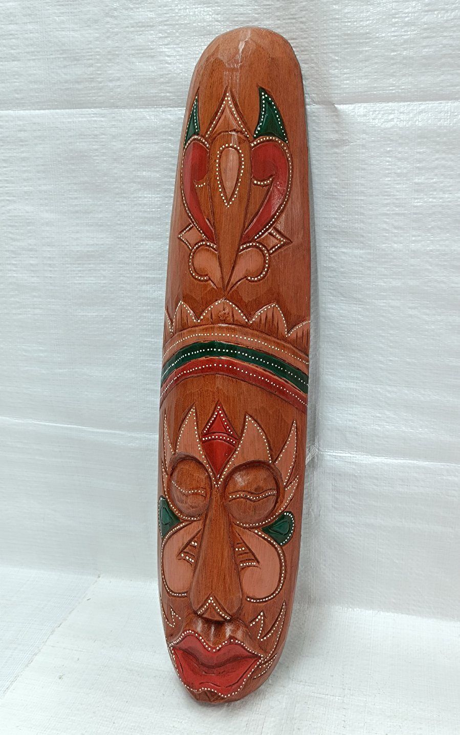 インドネシア製　バリ島　民族西洋桐木彫りマスク　チャームマスク　オブジェ① 人気・おすすめ｜安定人気・収納便利におすすめ 期間限定割引 配送追跡可 国内発送・メーカー保証対応