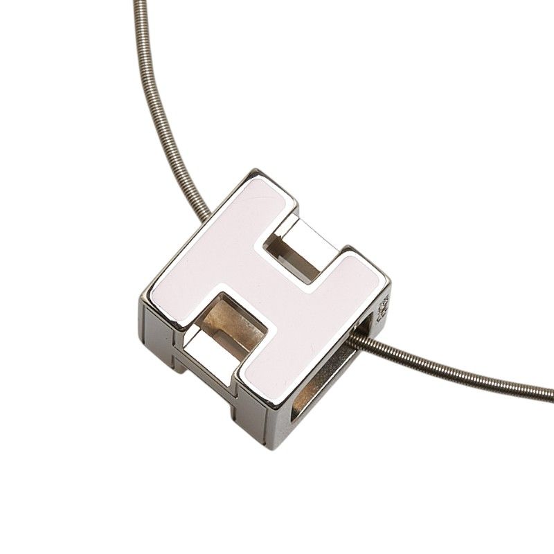 Hibiki　美品エルメス シルバー ピンク キューブ カージュドアッシュ エルメス(HERMES)エルメス カージュドアッシュ Hキューブ ピアス