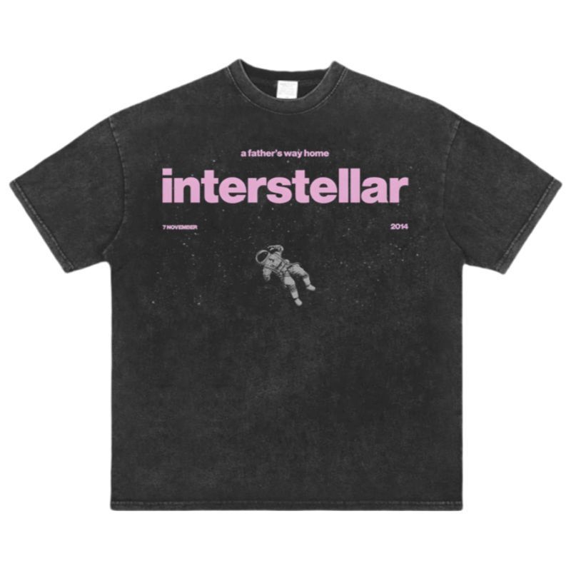 Interstellar インターステラー 映画 Tシャツ 黒
